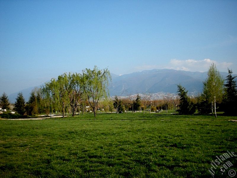 Bursa Botanik Parkndan bir manzara.
