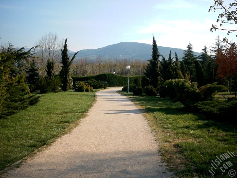 Bursa Botanik Parkndan bir manzara.
