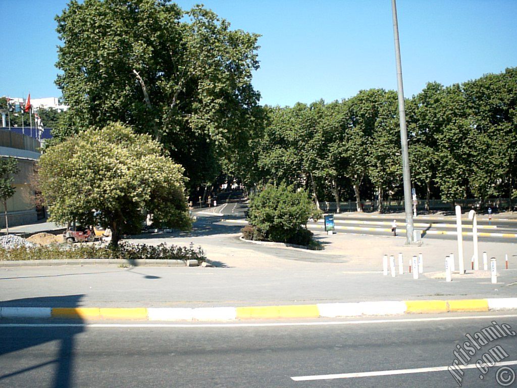 stanbul Dolmabahe Stad nnden Beikta ynne bak.
