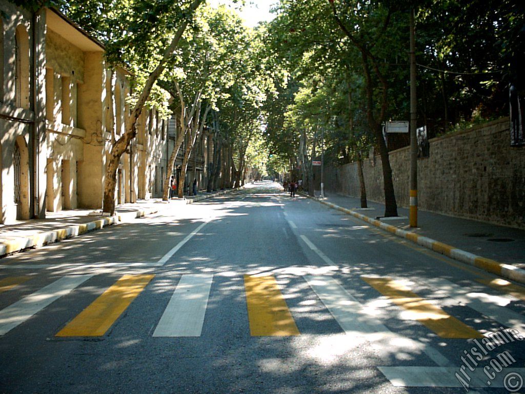 stanbul Beikta-Ortaky yolundan Beikta ynne doru bak.
