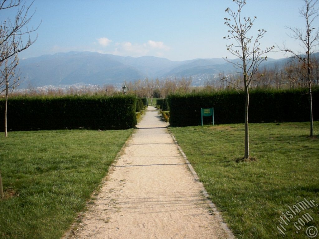 Bursa Botanik Parkndan bir manzara.
