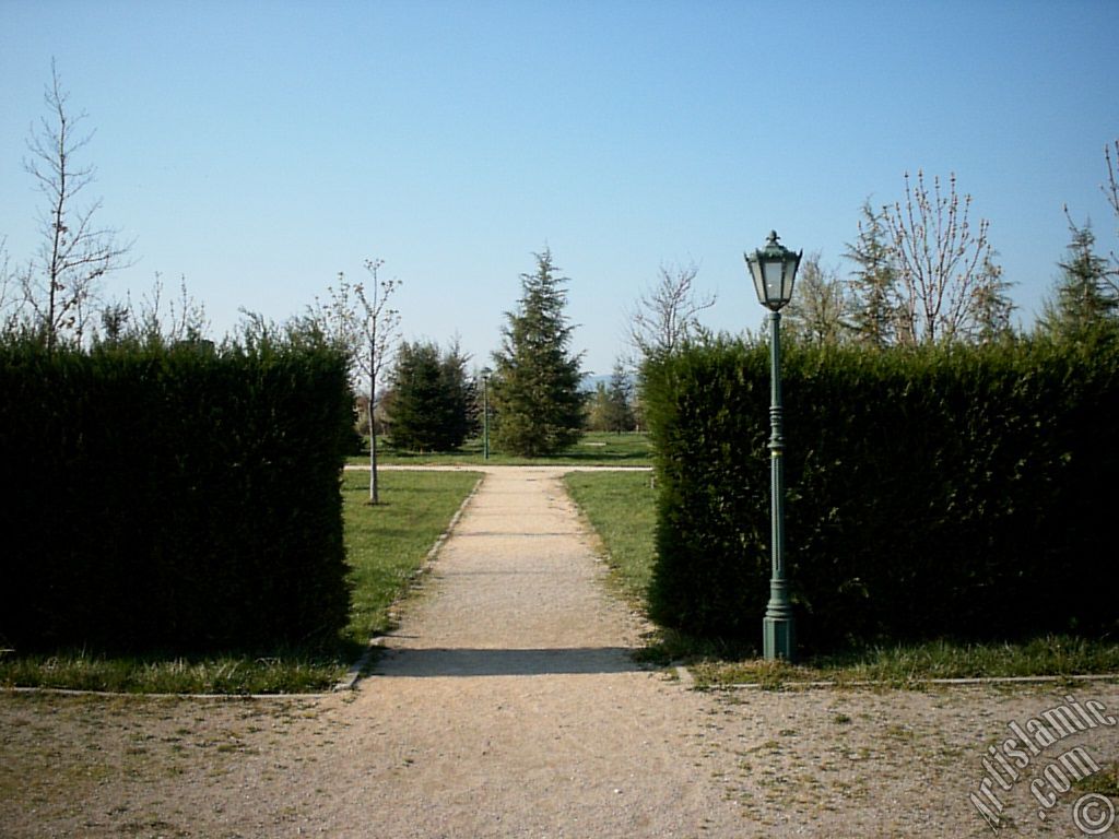 View of Botanical Park in Bursa city of Turkey.
