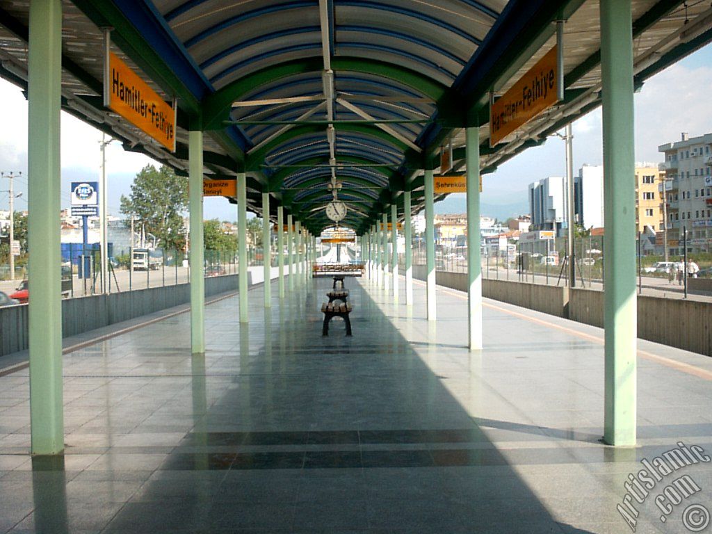 Bursa Hamitler tramway durandan bir grnt.
